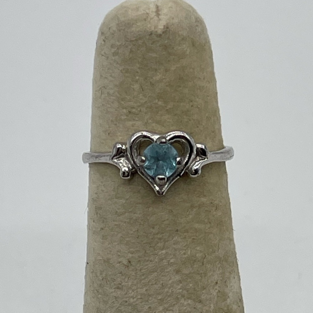 Sterling PD 925 Heart Ring, Dainty Sterling Ring, Vintage Jewelry